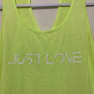 NWT “Just Love” Workout Tank